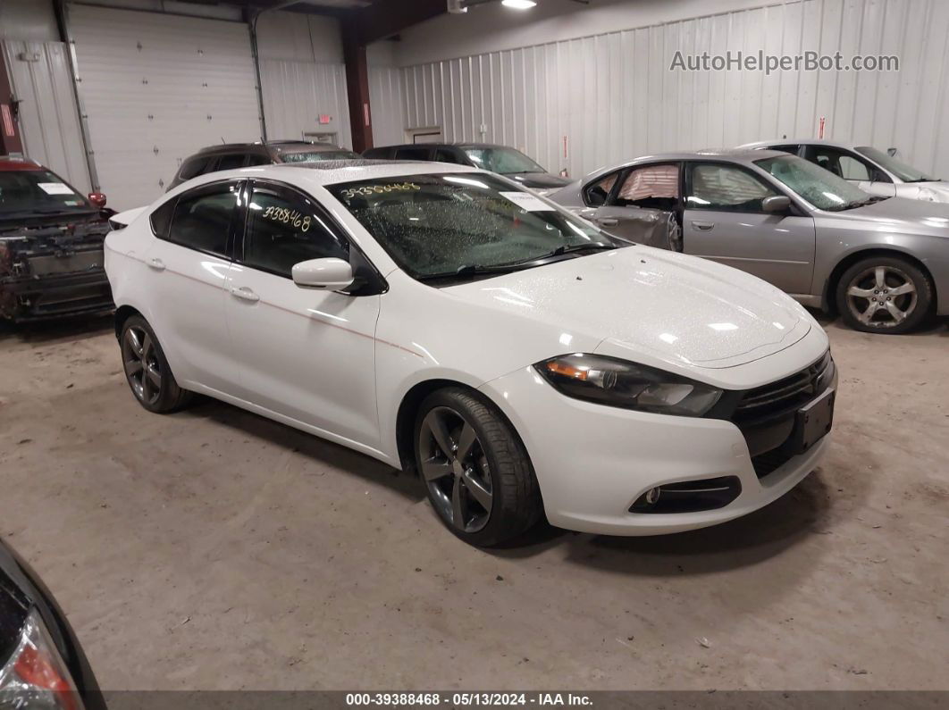 2015 Dodge Dart Gt White vin: 1C3CDFEB0FD142014