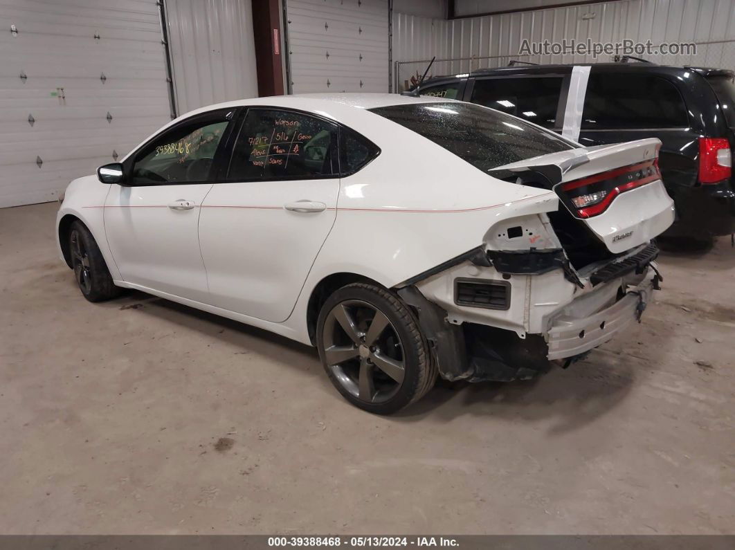 2015 Dodge Dart Gt White vin: 1C3CDFEB0FD142014