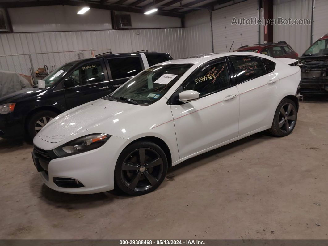 2015 Dodge Dart Gt White vin: 1C3CDFEB0FD142014