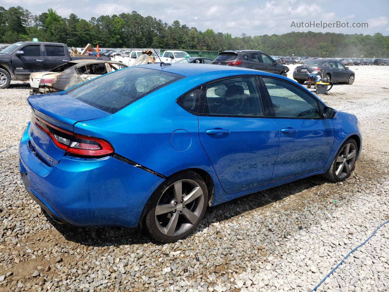 2015 Dodge Dart Gt Blue vin: 1C3CDFEB0FD225071