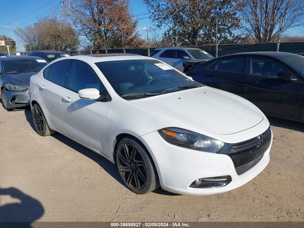 2015 Dodge Dart Gt White vin: 1C3CDFEB0FD247829