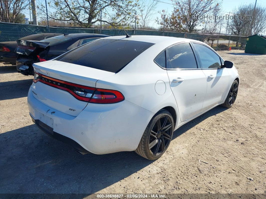 2015 Dodge Dart Gt White vin: 1C3CDFEB0FD247829