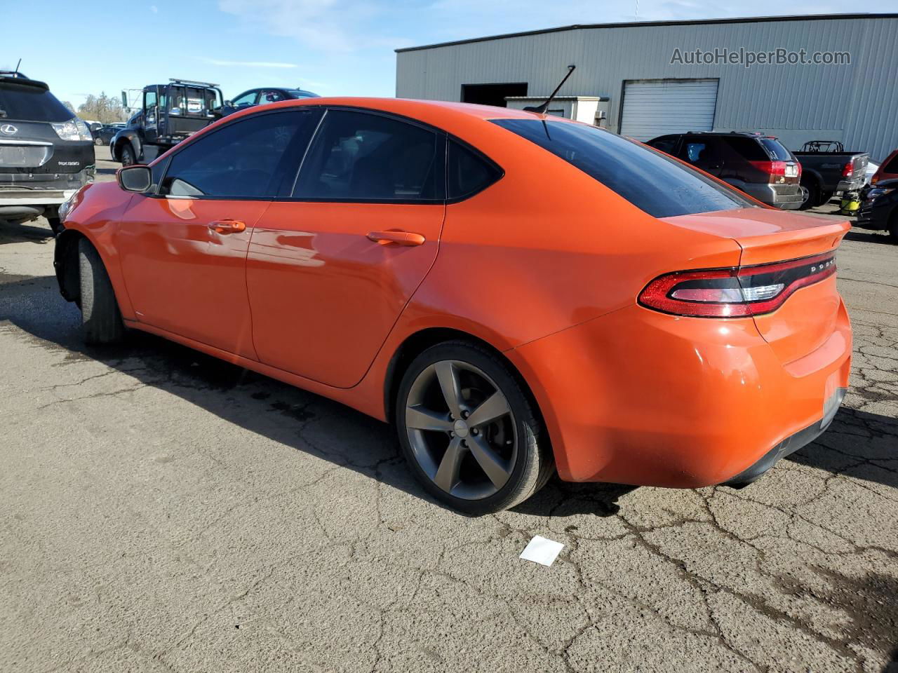 2015 Dodge Dart Gt Orange vin: 1C3CDFEB0FD407062