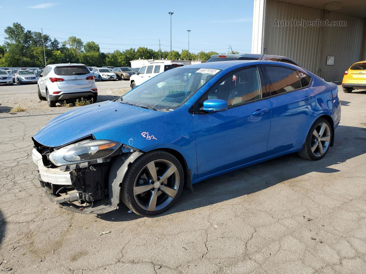 2015 Dodge Dart Gt Blue vin: 1C3CDFEB1FD174146