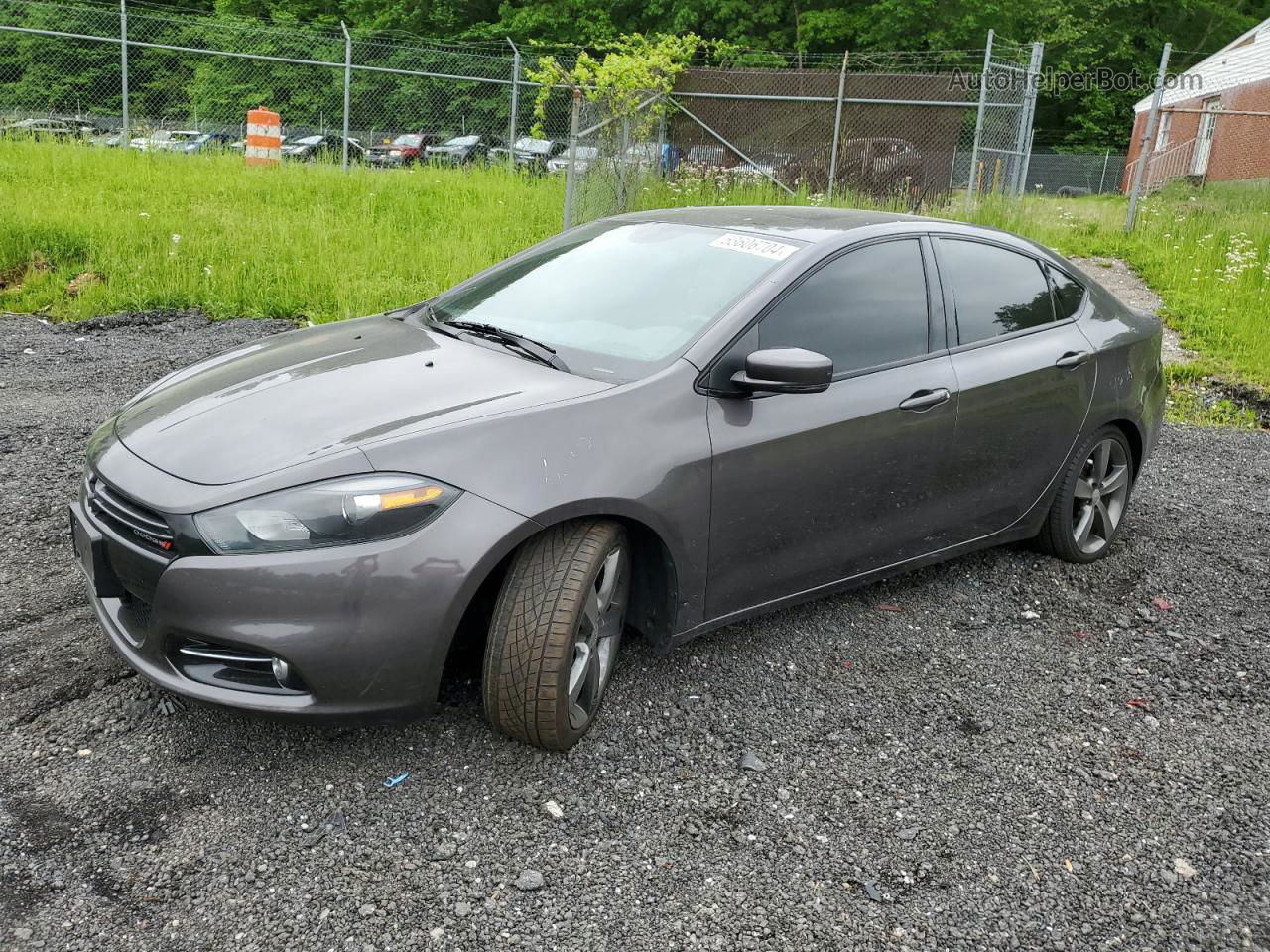 2015 Dodge Dart Gt Gray vin: 1C3CDFEB2FD116949