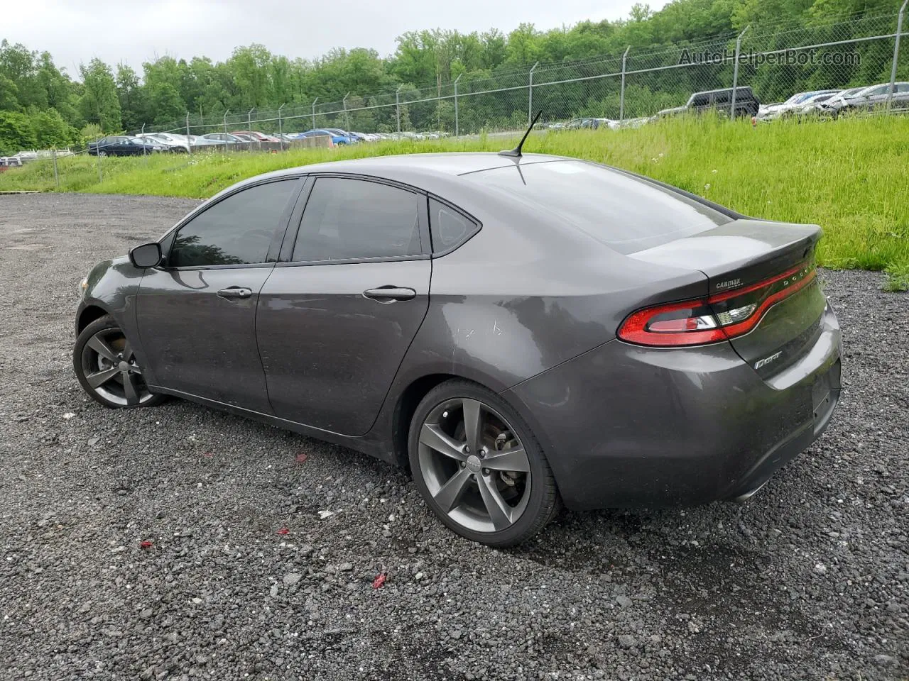 2015 Dodge Dart Gt Gray vin: 1C3CDFEB2FD116949