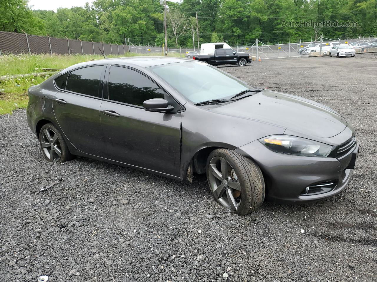 2015 Dodge Dart Gt Gray vin: 1C3CDFEB2FD116949