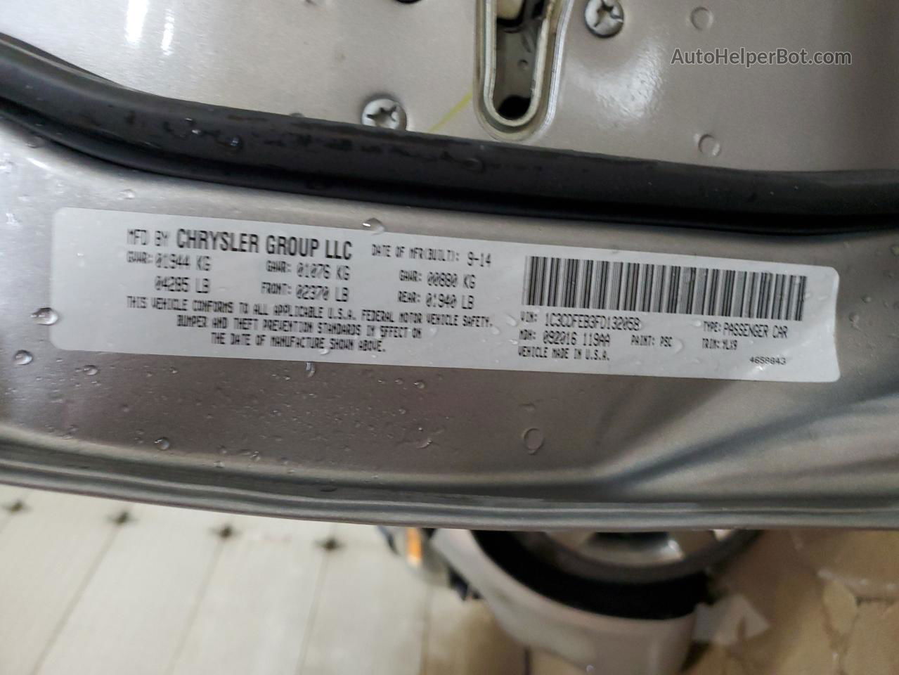 2015 Dodge Dart Gt Silver vin: 1C3CDFEB3FD132058