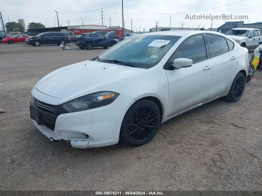 2015 Dodge Dart Gt White vin: 1C3CDFEB3FD254094