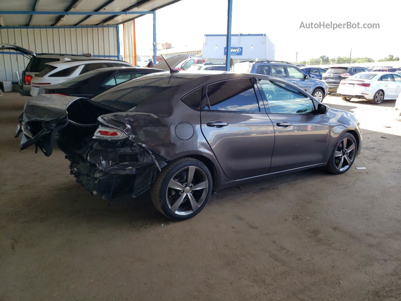 2015 Dodge Dart Gt Gray vin: 1C3CDFEB3FD392556