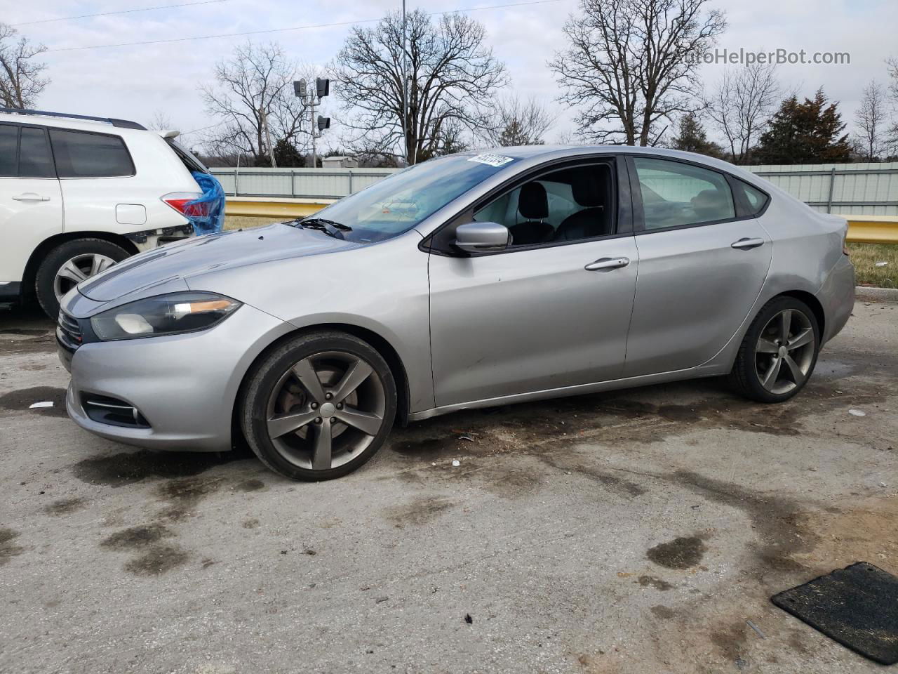 2015 Dodge Dart Gt Серебряный vin: 1C3CDFEB3FD404432