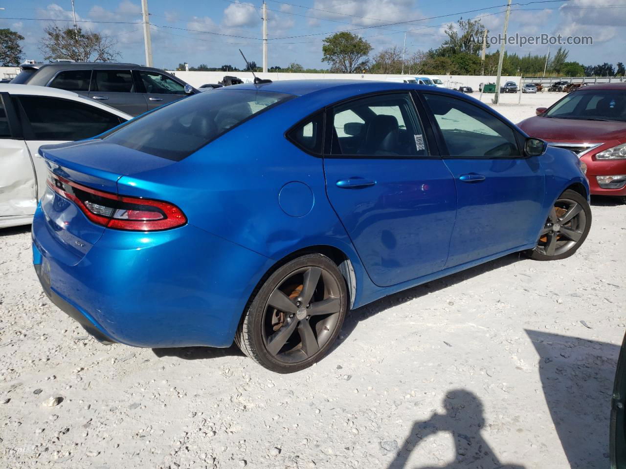 2015 Dodge Dart Gt Blue vin: 1C3CDFEB4FD193953