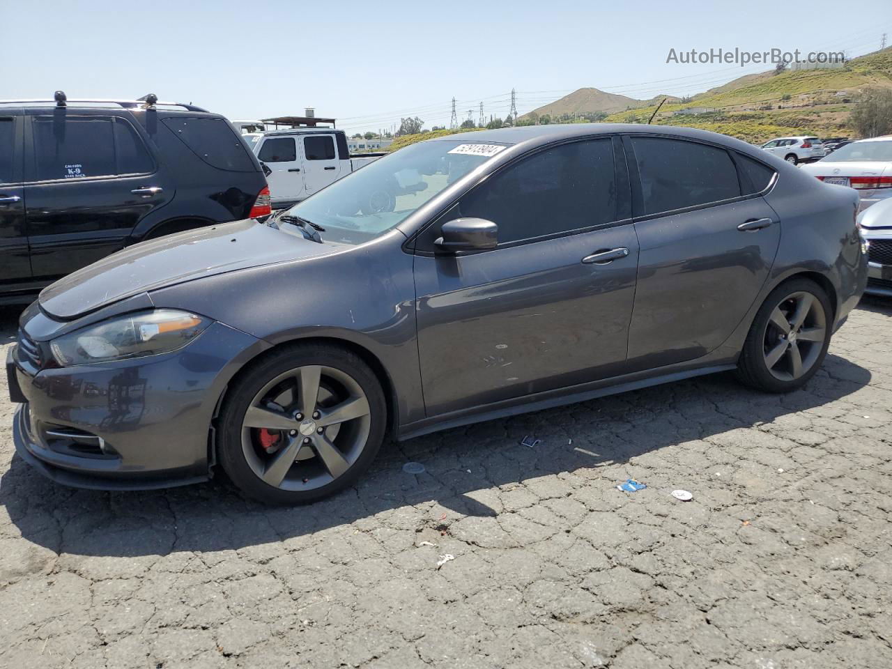 2015 Dodge Dart Gt Черный vin: 1C3CDFEB5FD159682