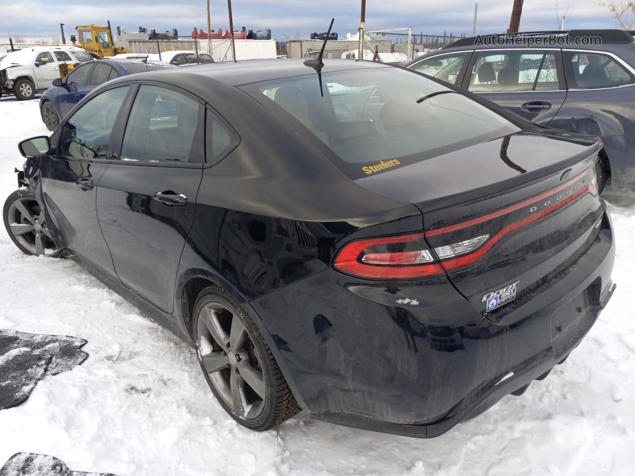 2015 Dodge Dart Gt Black vin: 1C3CDFEB5FD180645