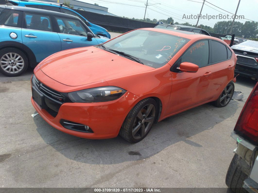 2015 Dodge Dart Gt Orange vin: 1C3CDFEB5FD414704