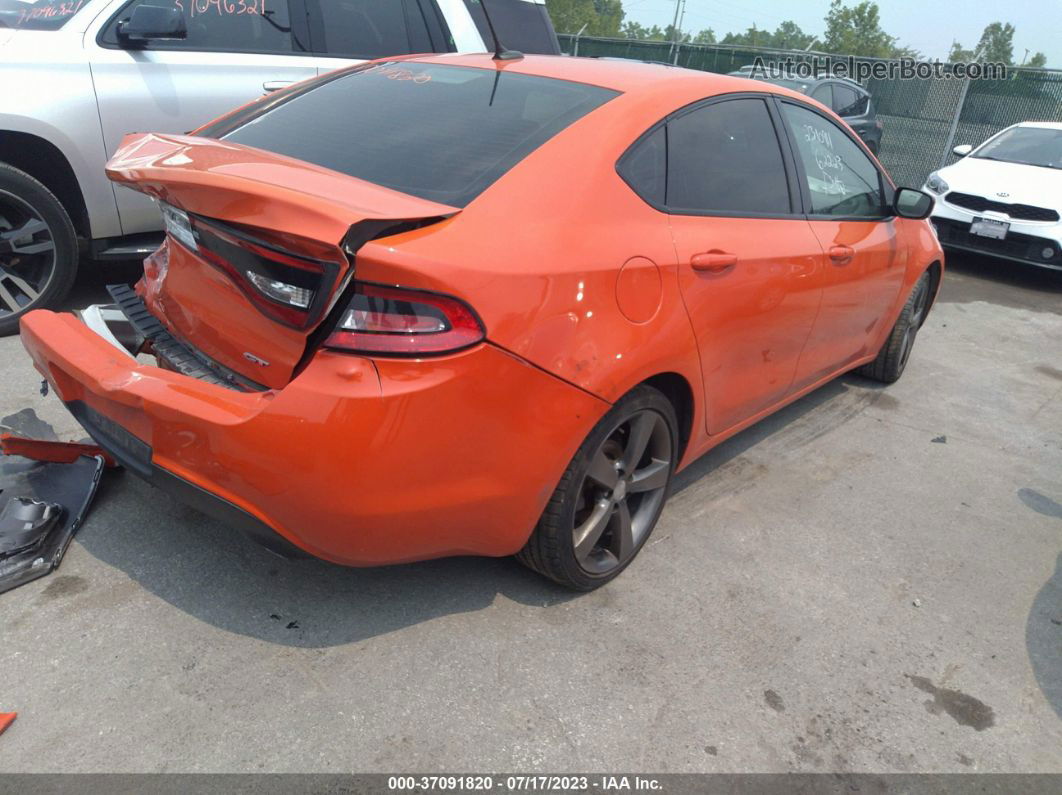 2015 Dodge Dart Gt Orange vin: 1C3CDFEB5FD414704