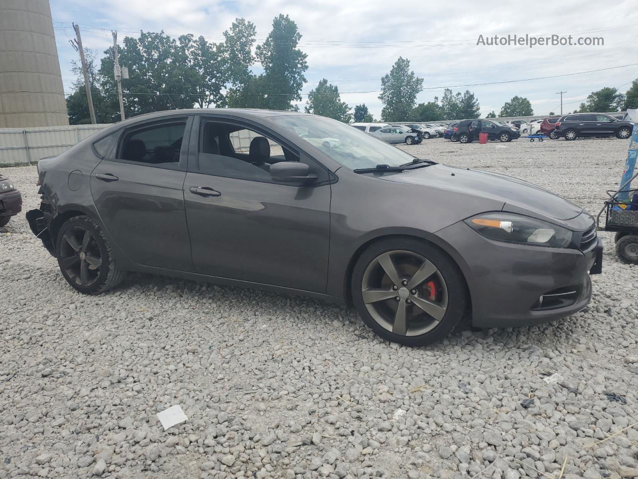 2015 Dodge Dart Gt Серый vin: 1C3CDFEB7FD200491