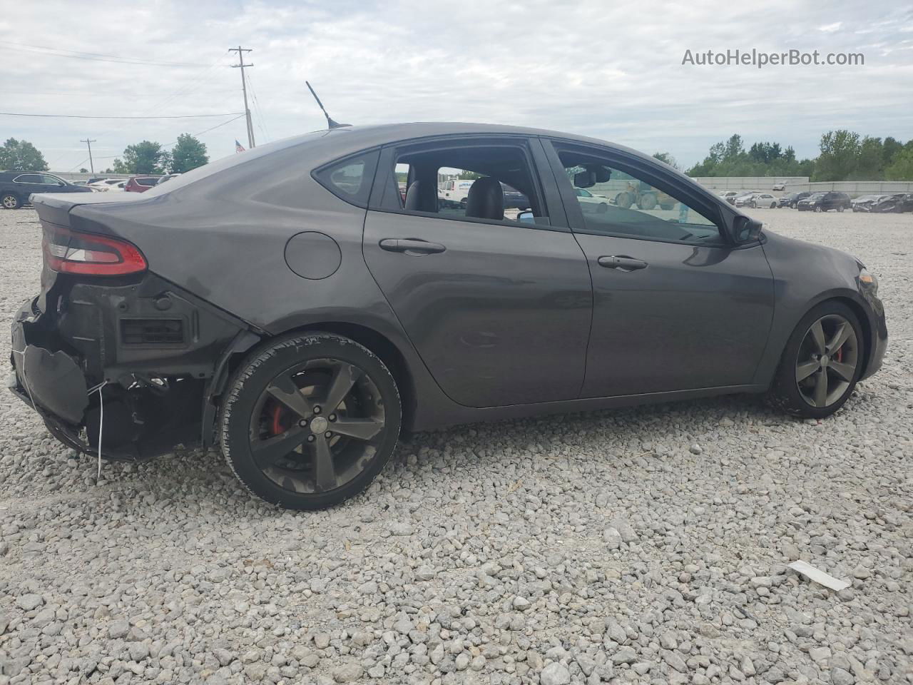 2015 Dodge Dart Gt Gray vin: 1C3CDFEB7FD200491