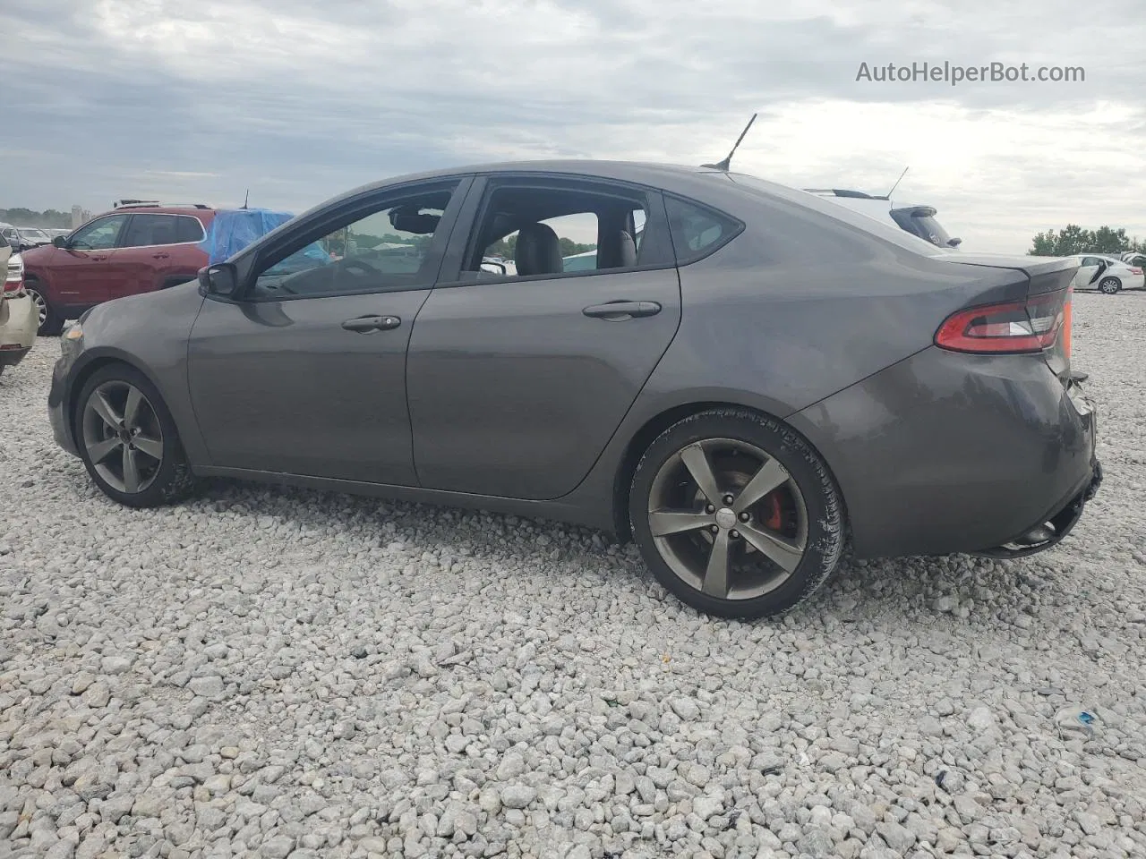 2015 Dodge Dart Gt Серый vin: 1C3CDFEB7FD200491