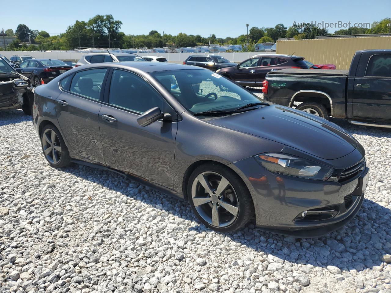 2015 Dodge Dart Gt Gray vin: 1C3CDFEB8FD173107