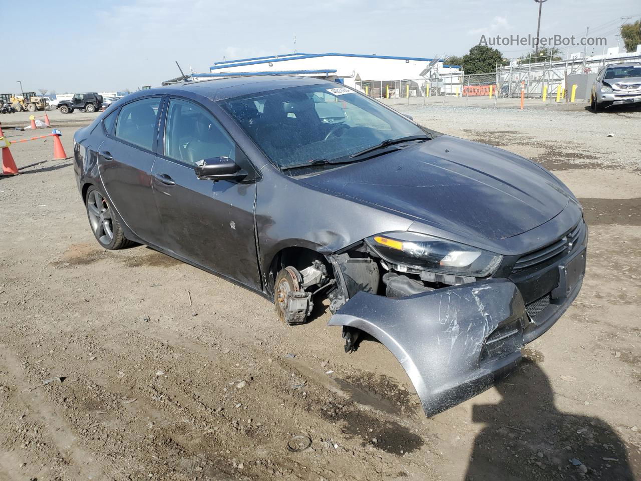 2015 Dodge Dart Gt White vin: 1C3CDFEB8FD227716