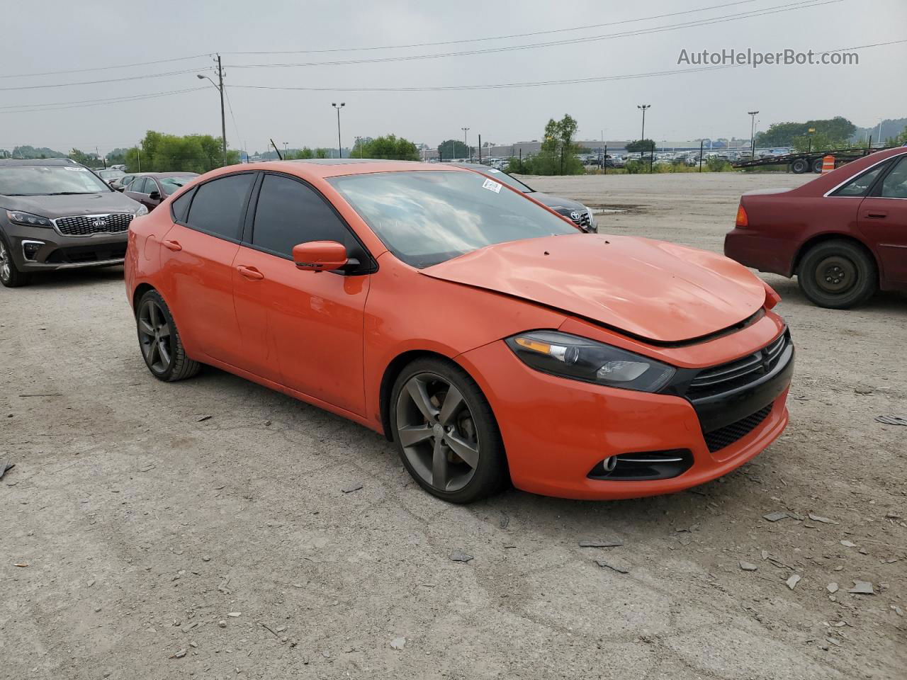 2015 Dodge Dart Gt Orange vin: 1C3CDFEB8FD238036