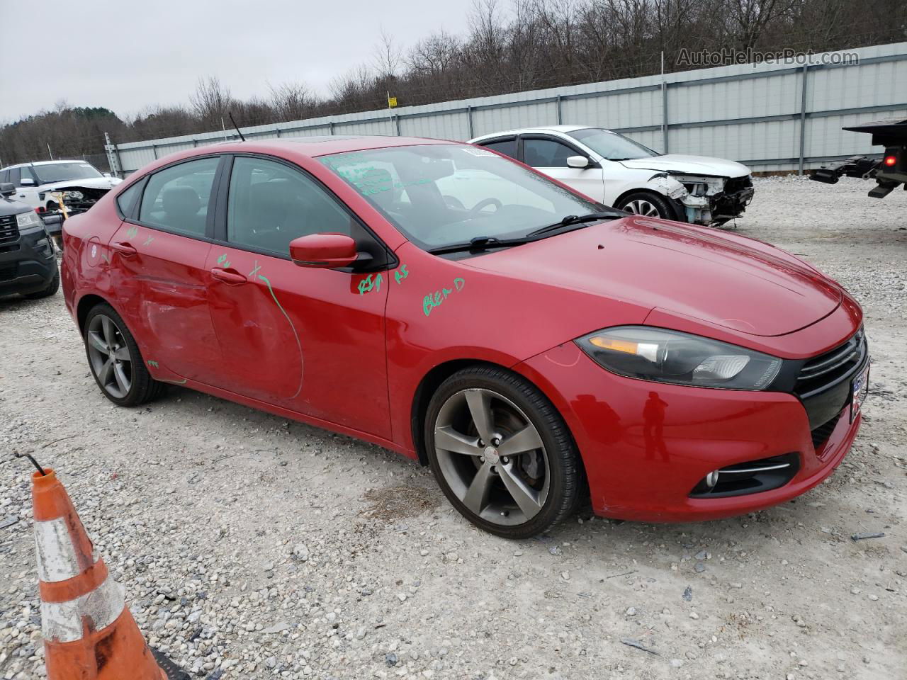 2015 Dodge Dart Gt Красный vin: 1C3CDFEB8FD344955