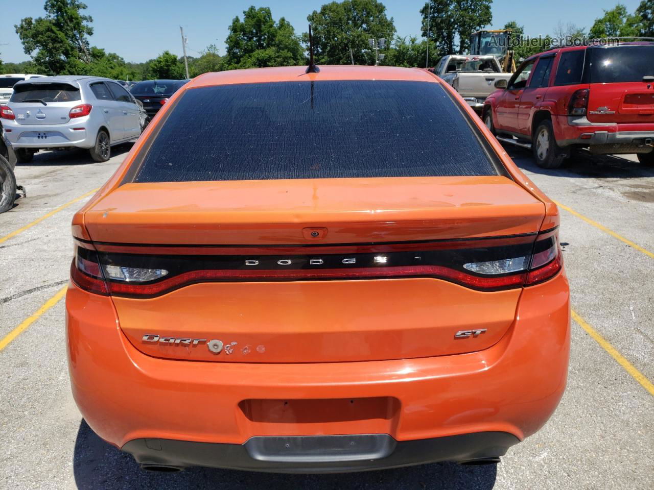 2015 Dodge Dart Gt Orange vin: 1C3CDFEB9FD378290