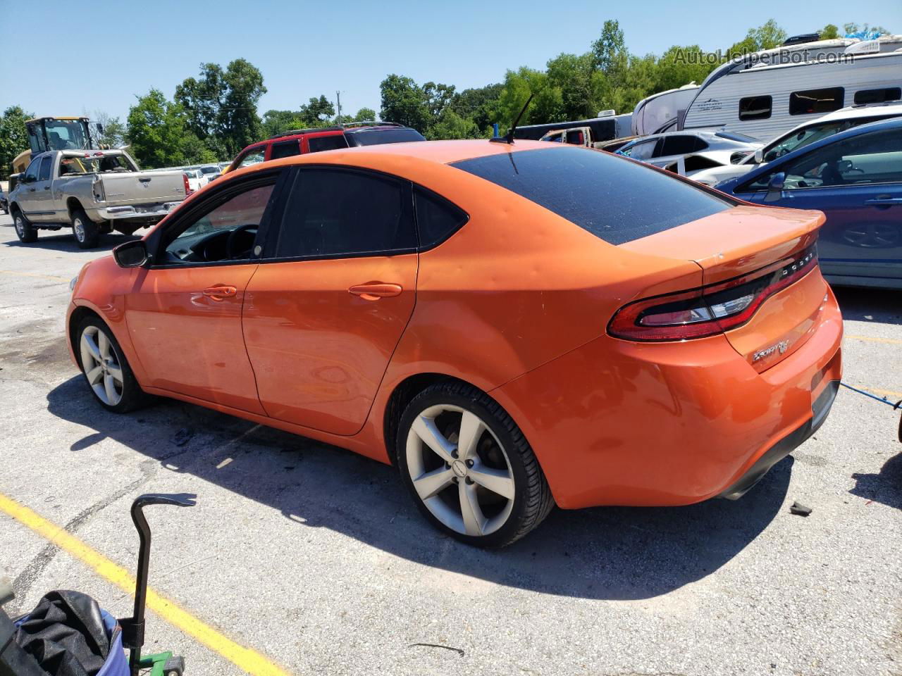 2015 Dodge Dart Gt Orange vin: 1C3CDFEB9FD378290