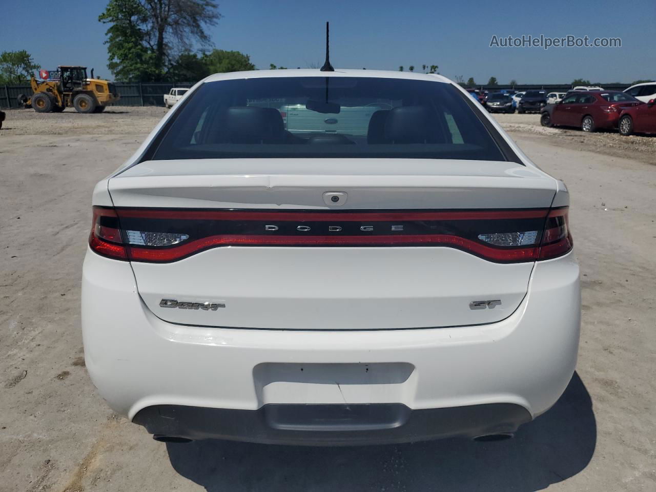 2015 Dodge Dart Gt White vin: 1C3CDFEBXFD173299