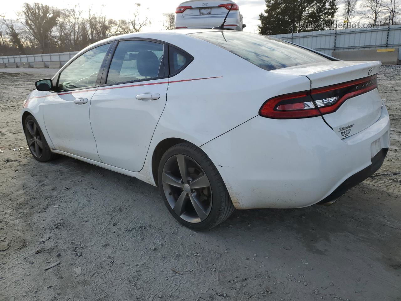 2015 Dodge Dart Gt Белый vin: 1C3CDFEBXFD223523