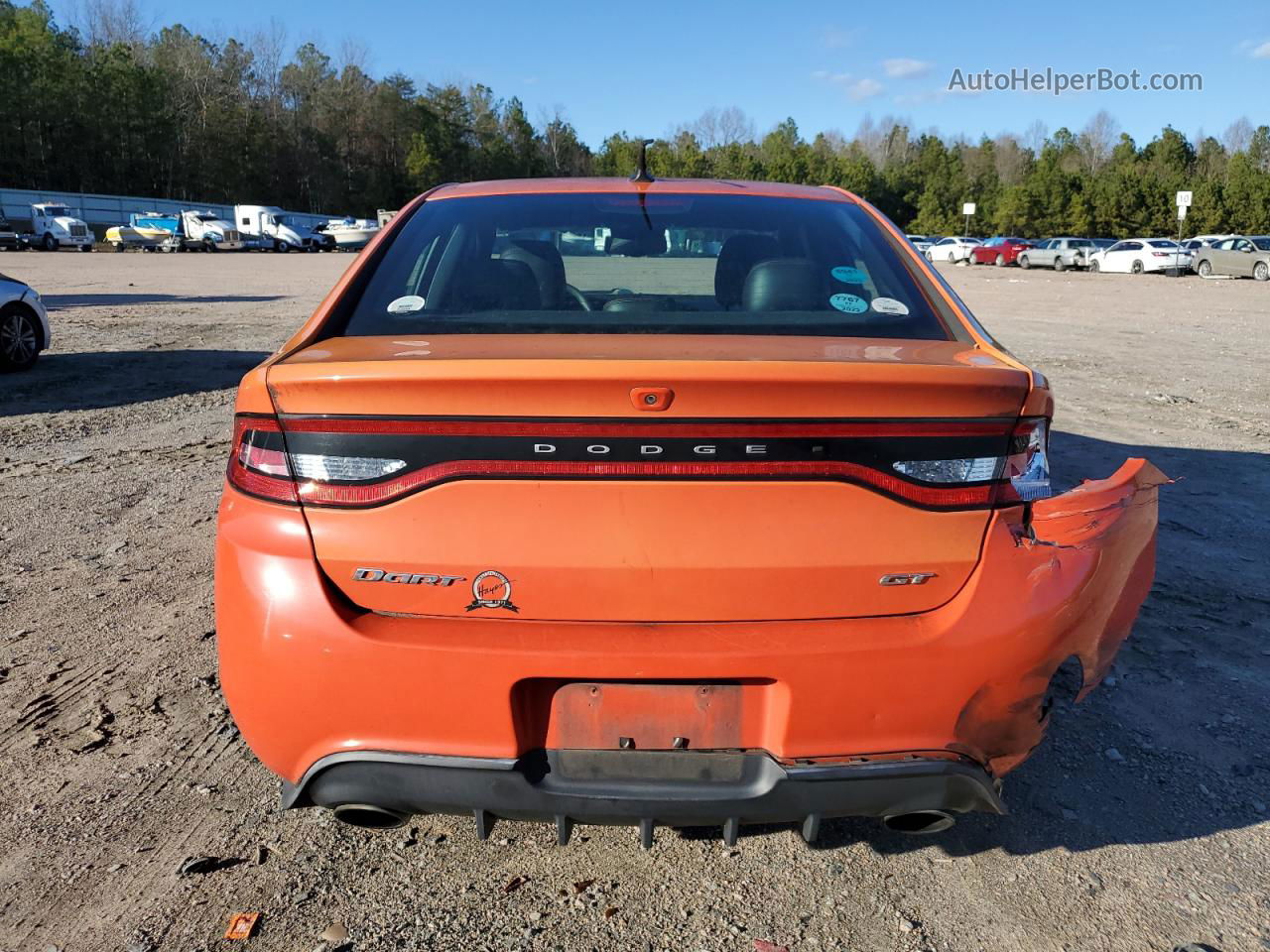 2015 Dodge Dart Gt Orange vin: 1C3CDFEBXFD277789