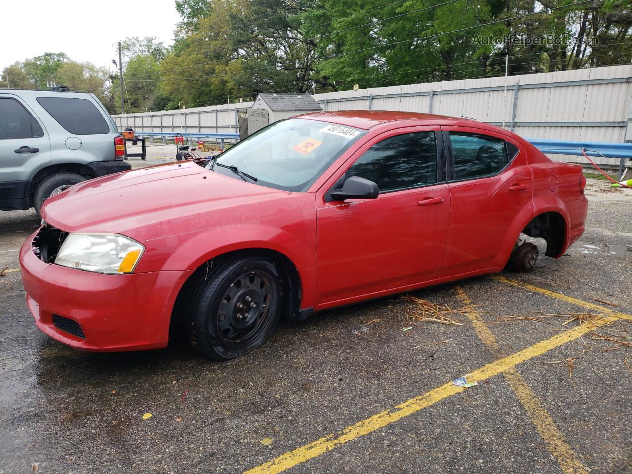 2014 Dodge Avenger Se Red vin: 1C3CDZAB0EN107151