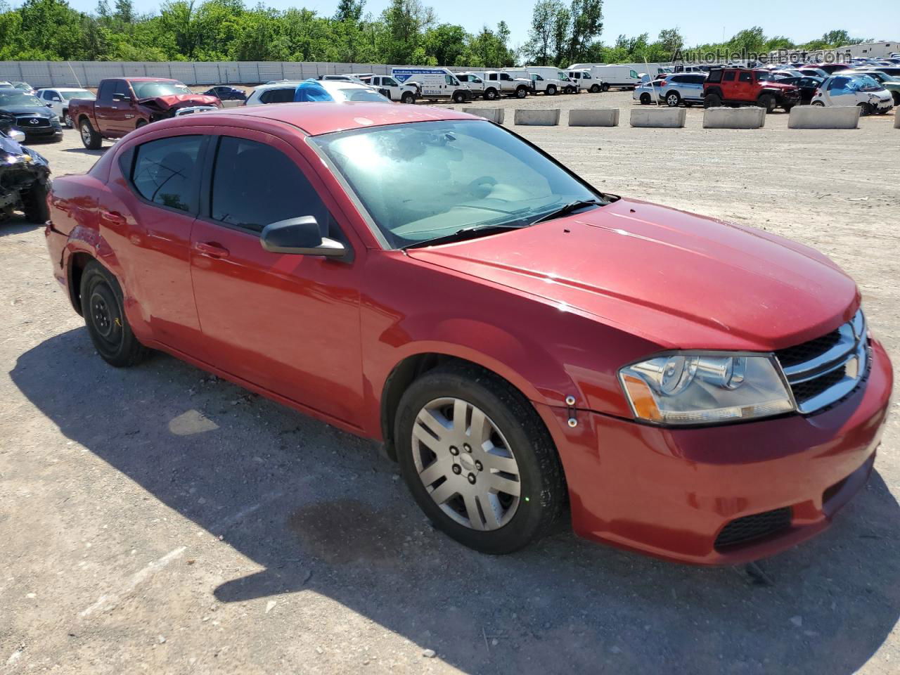 2014 Dodge Avenger Se Red vin: 1C3CDZAB0EN110602