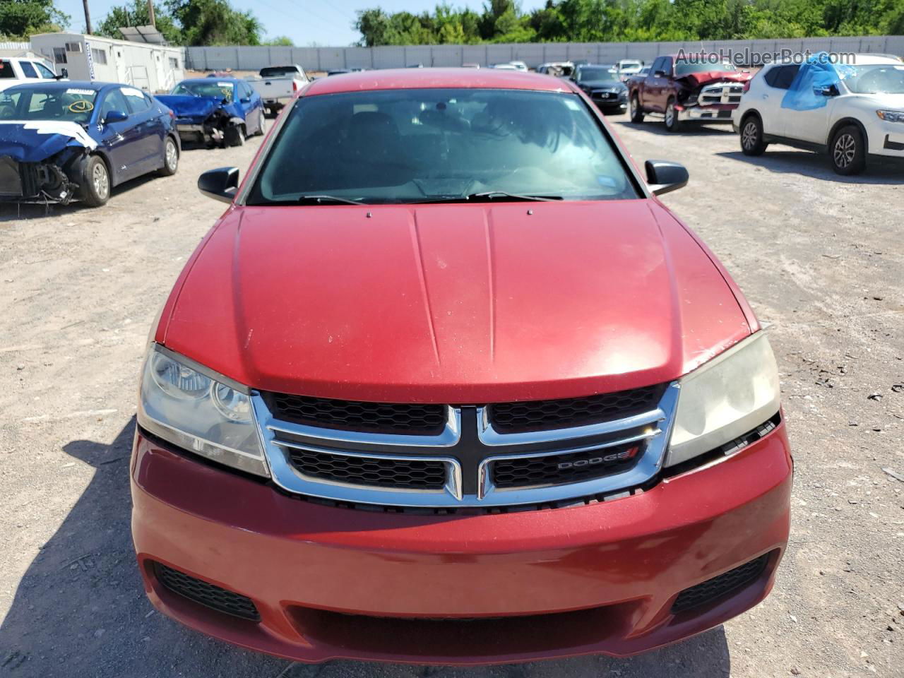 2014 Dodge Avenger Se Red vin: 1C3CDZAB0EN110602