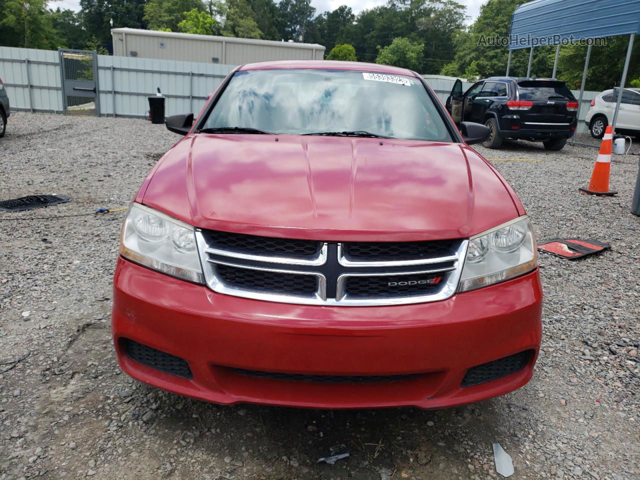 2014 Dodge Avenger Se Red vin: 1C3CDZAB0EN111023