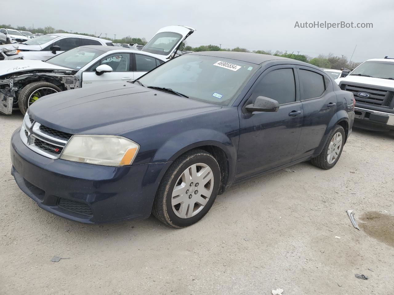 2014 Dodge Avenger Se Blue vin: 1C3CDZAB0EN139971