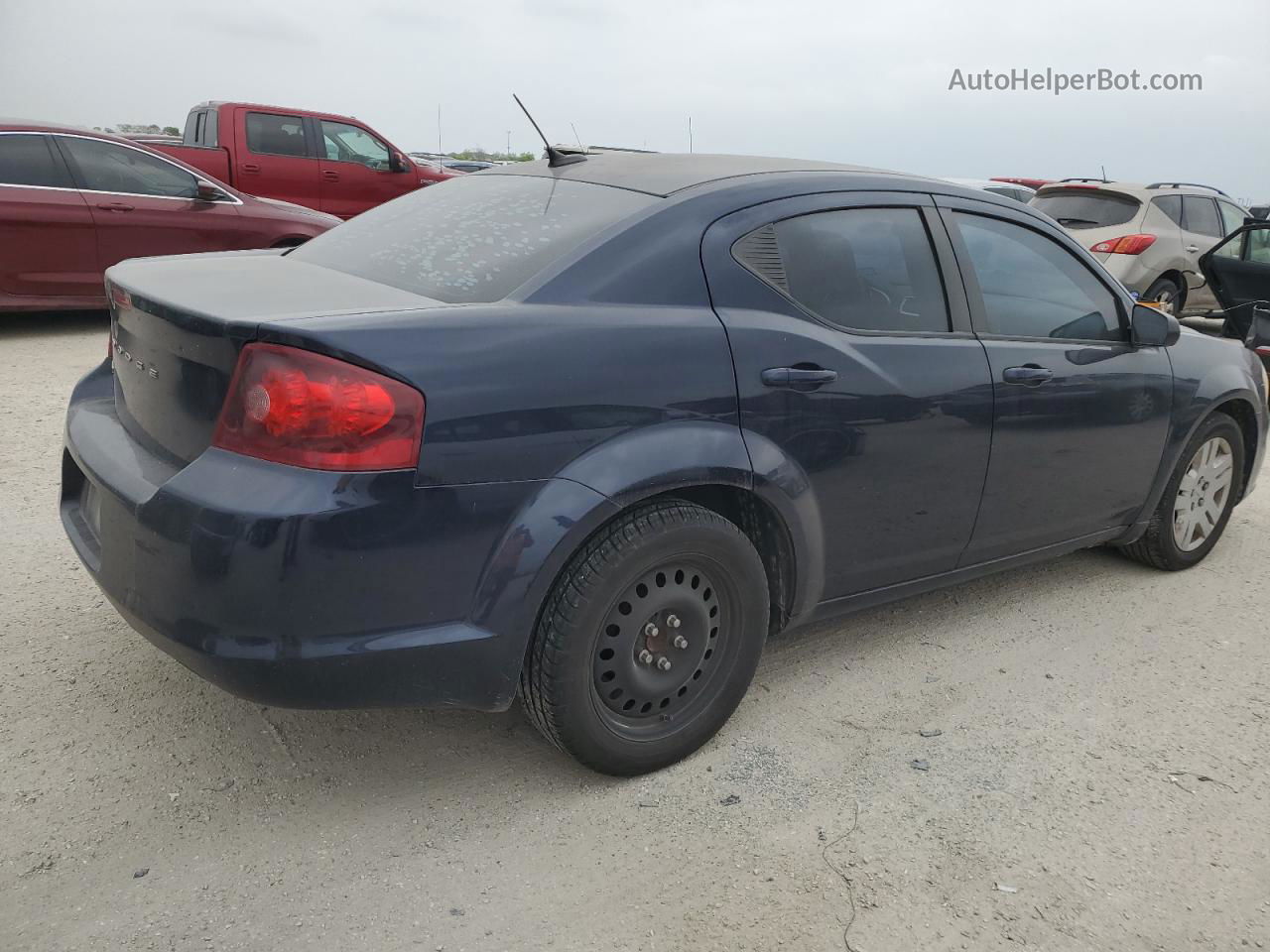 2014 Dodge Avenger Se Blue vin: 1C3CDZAB0EN139971