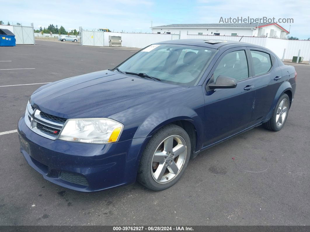 2014 Dodge Avenger Se Blue vin: 1C3CDZAB0EN147374