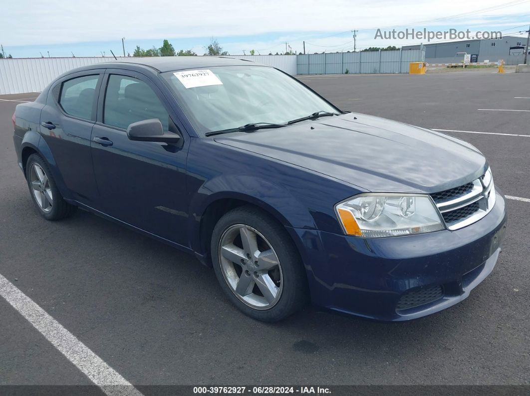 2014 Dodge Avenger Se Blue vin: 1C3CDZAB0EN147374