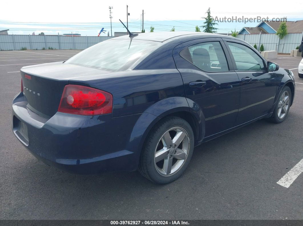 2014 Dodge Avenger Se Blue vin: 1C3CDZAB0EN147374