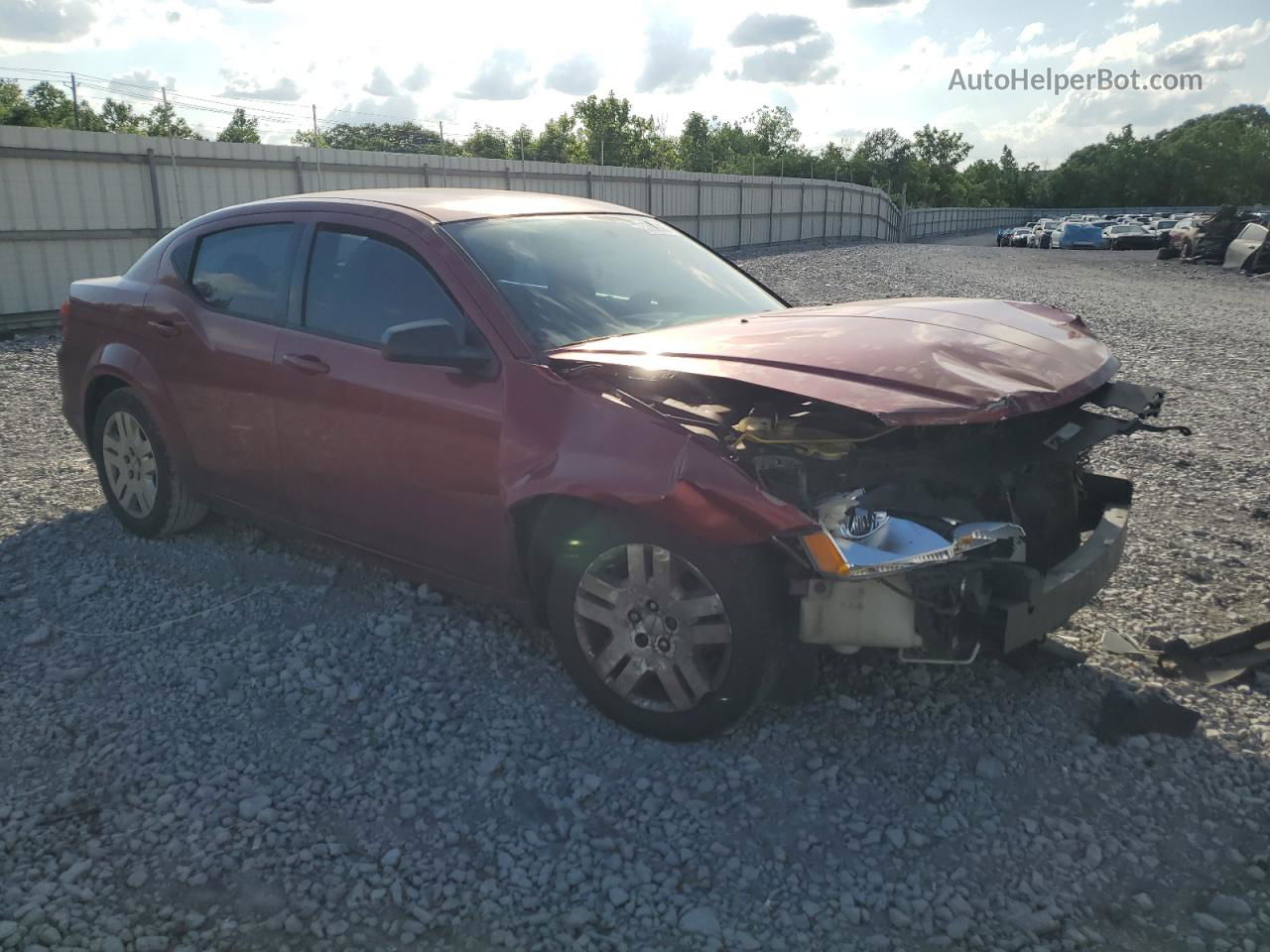 2014 Dodge Avenger Se Red vin: 1C3CDZAB0EN153742