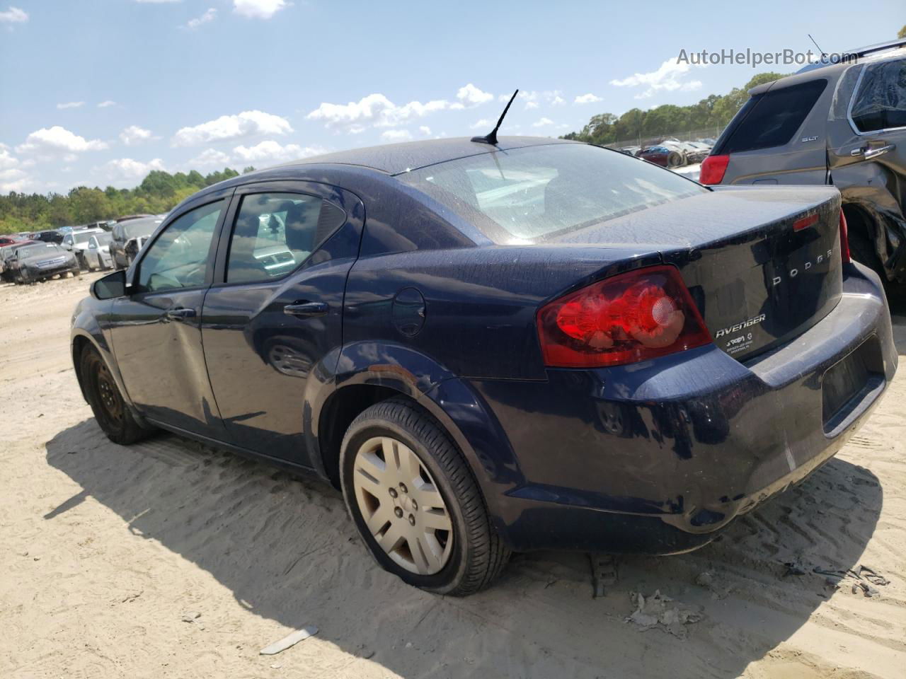 2014 Dodge Avenger Se Синий vin: 1C3CDZAB0EN166748