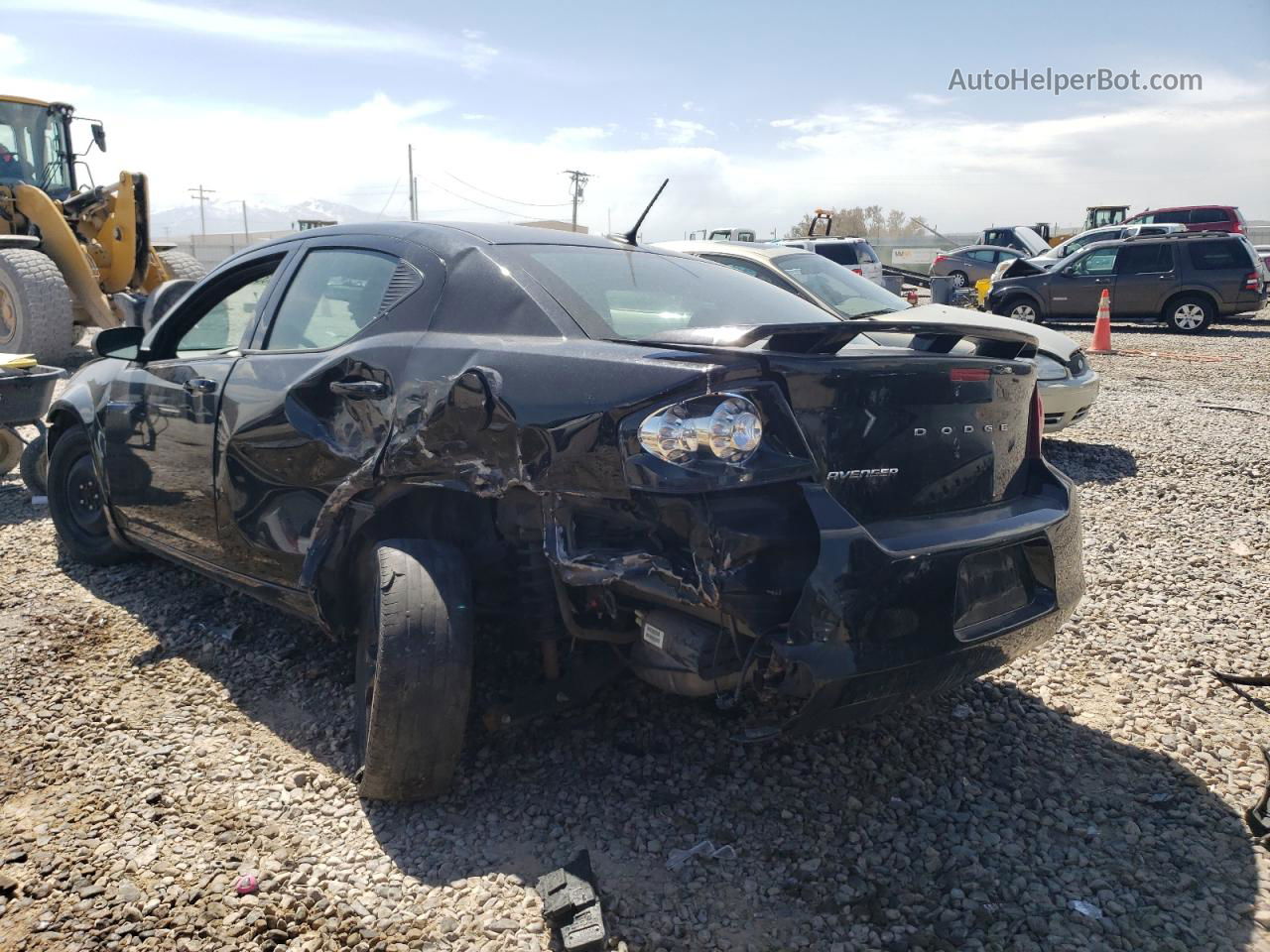 2014 Dodge Avenger Se Black vin: 1C3CDZAB0EN167222