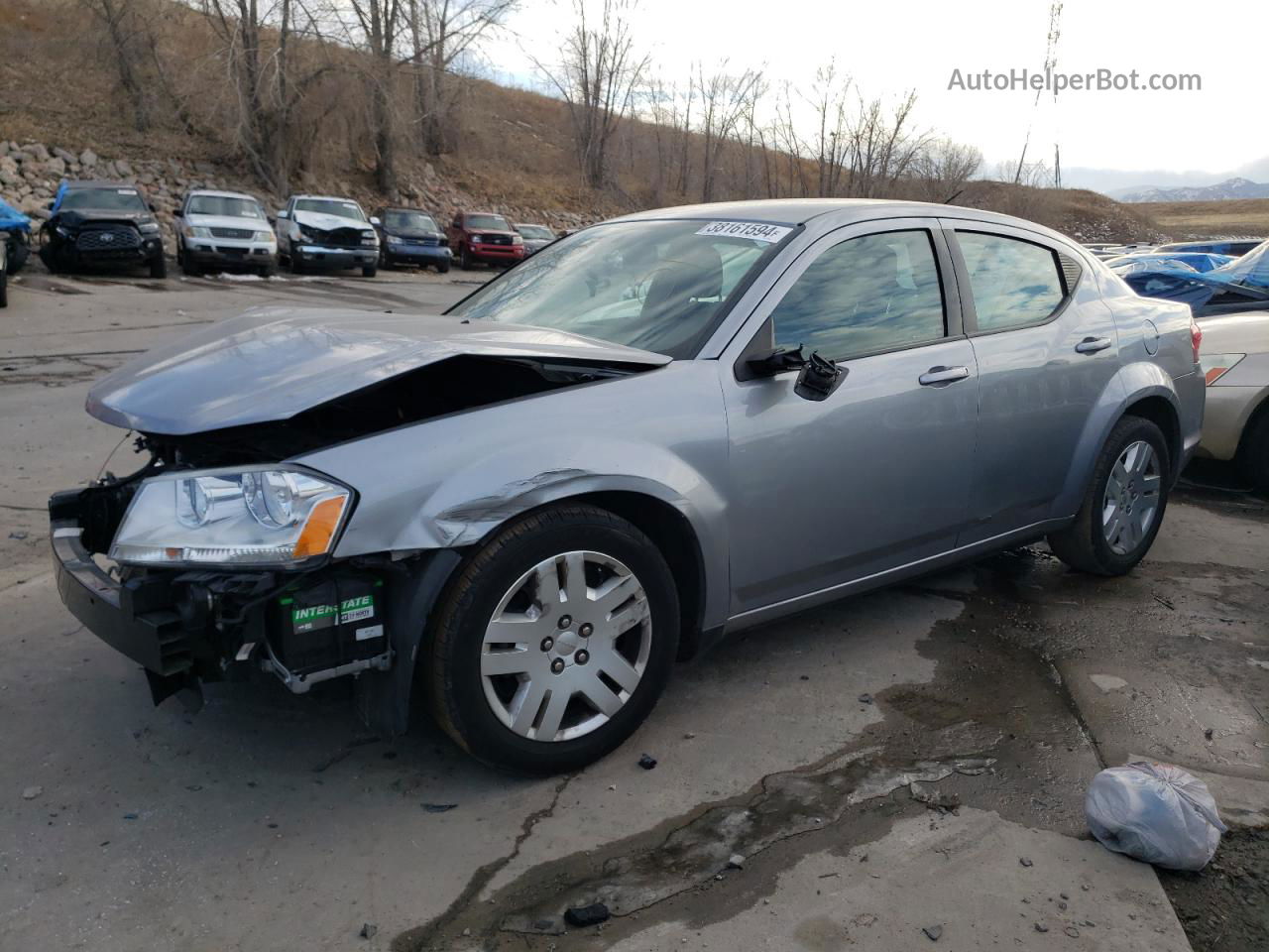 2014 Dodge Avenger Se Gray vin: 1C3CDZAB0EN173926