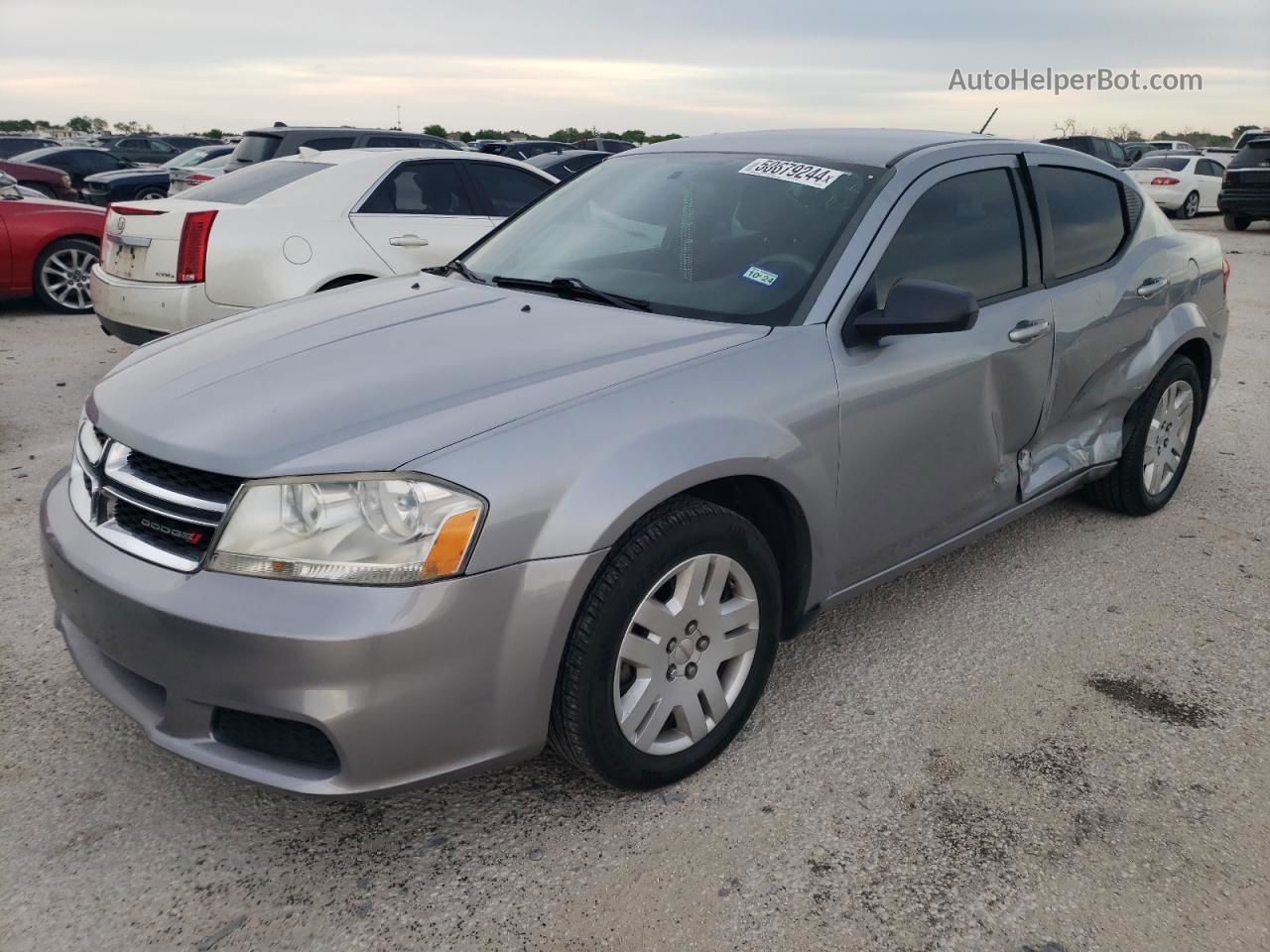 2014 Dodge Avenger Se Gray vin: 1C3CDZAB0EN200798