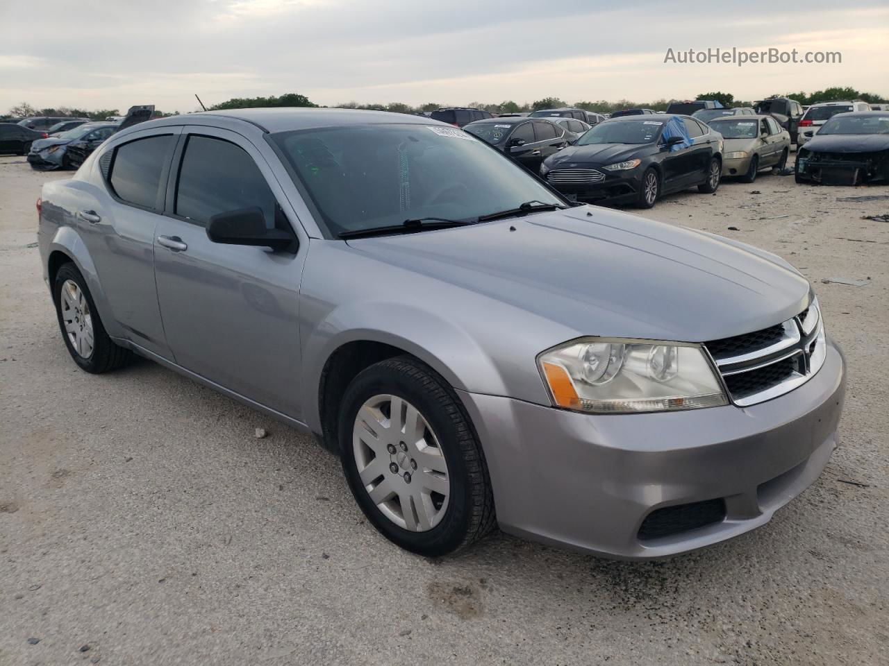 2014 Dodge Avenger Se Gray vin: 1C3CDZAB0EN200798