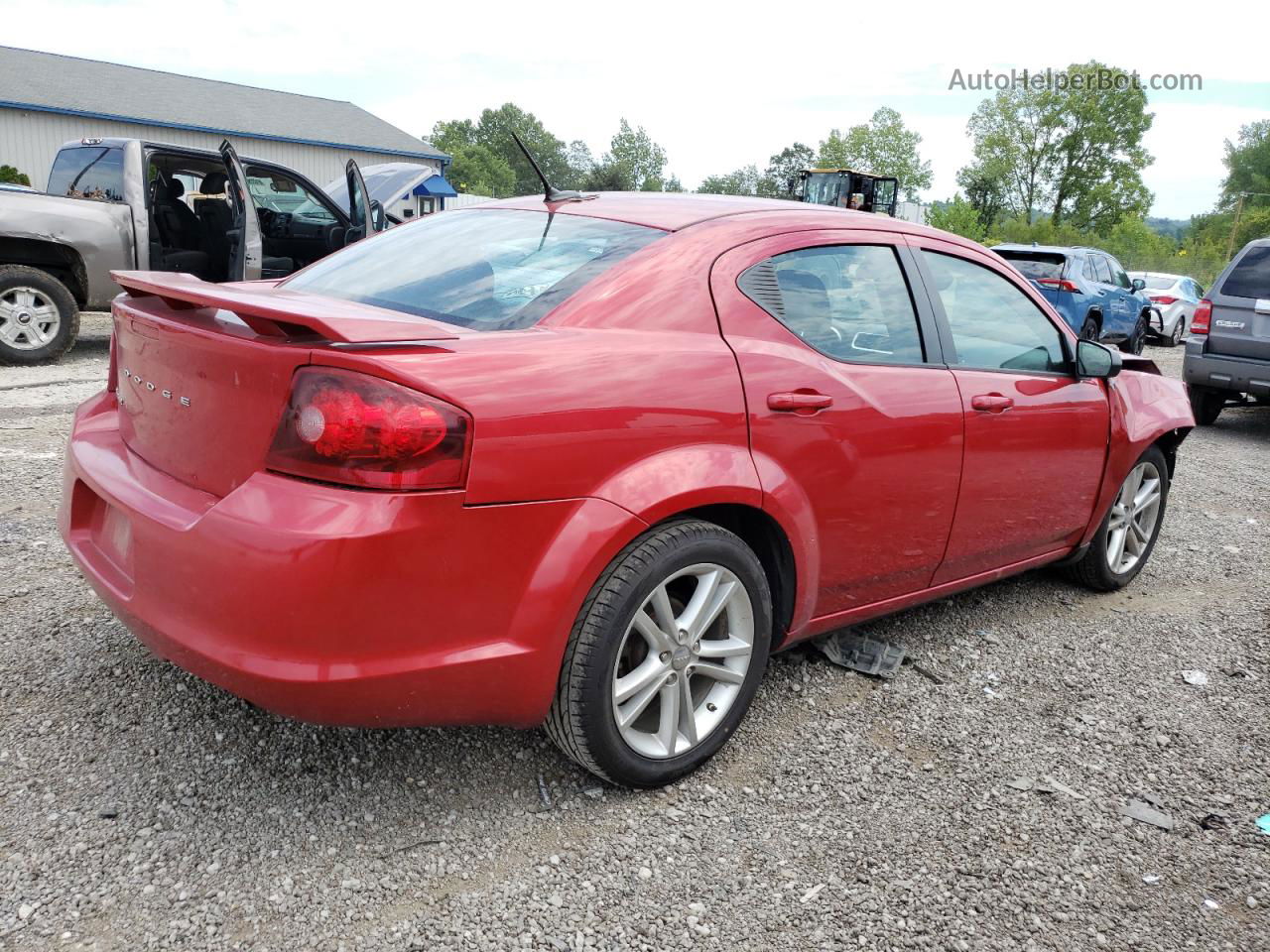 2014 Dodge Avenger Se Red vin: 1C3CDZAB0EN220002