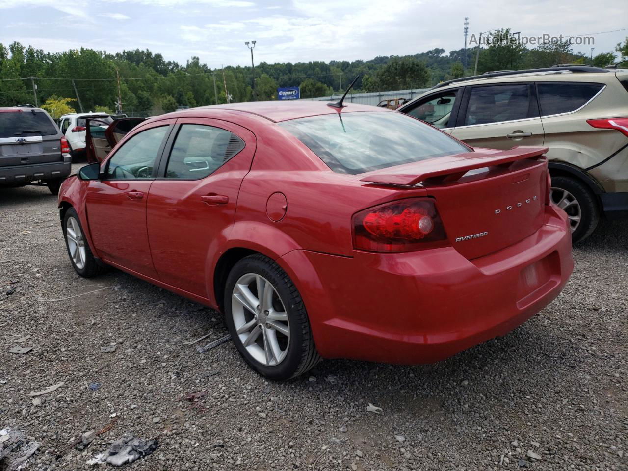 2014 Dodge Avenger Se Red vin: 1C3CDZAB0EN220002