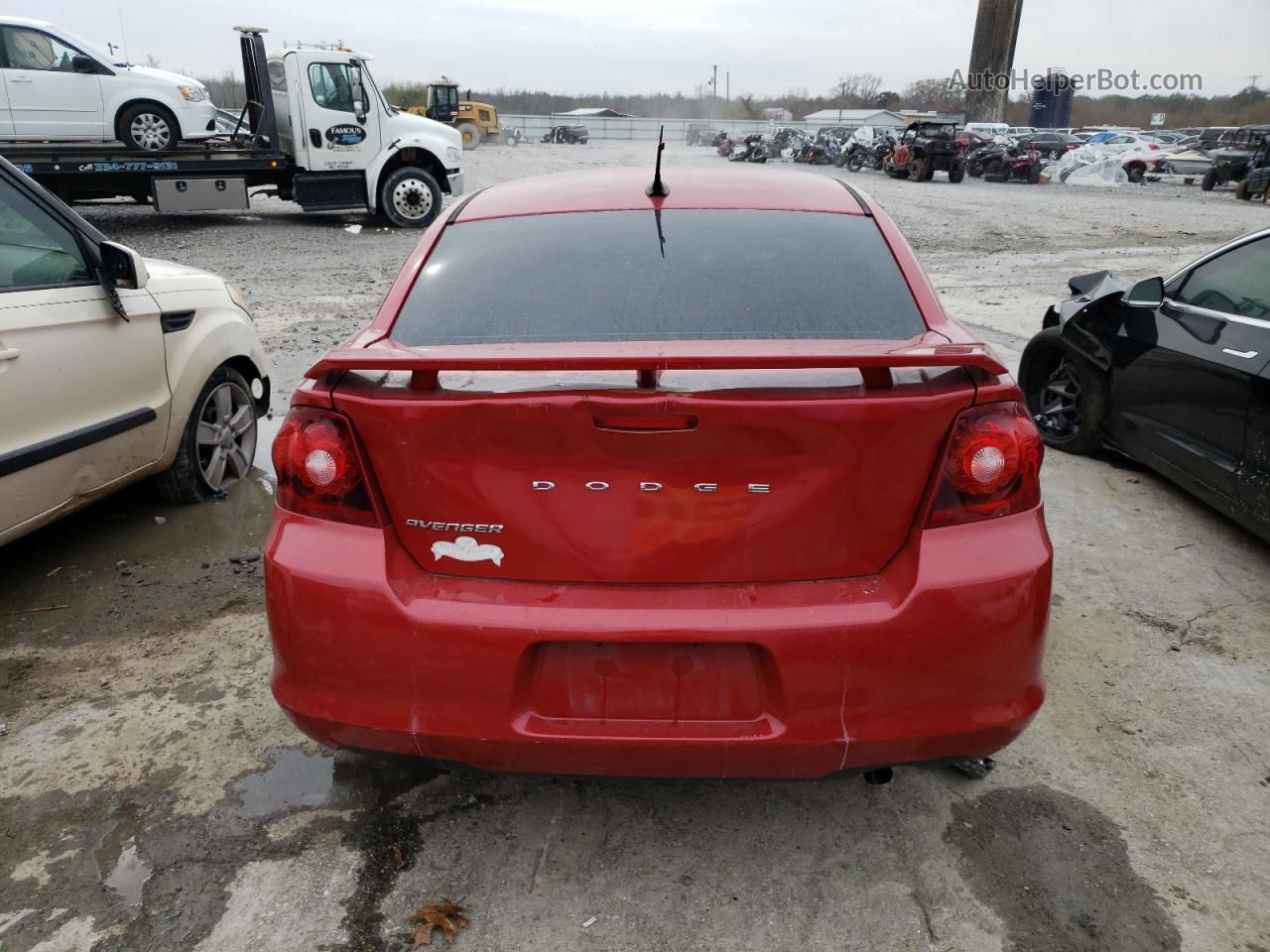 2014 Dodge Avenger Se Red vin: 1C3CDZAB0EN226866